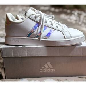 Adidas Grand Court K Tennis Sneaker Juniors Size US 6 ,Women's  FW1274